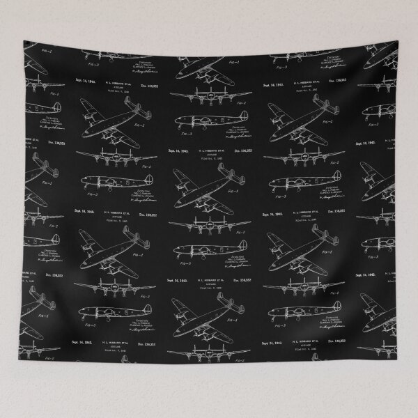 Item preview, Airplane 1943 patent white designed and sold by InkedArtPrints.