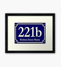 221b - Holmes Sweet Home Framed Print