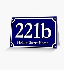 221b - Holmes Sweet Home Greeting Card