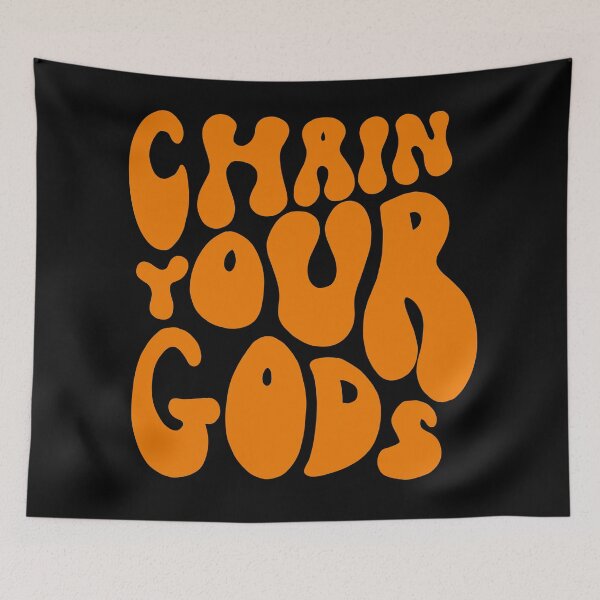 Item preview, Chain Your Gods Pink 70s Lettering designed and sold by WPahat.