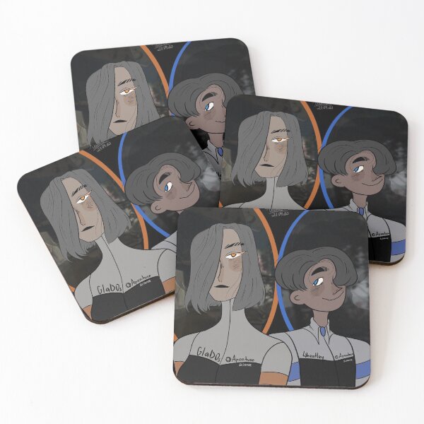 Item preview, Human Glados and Wheatley  designed and sold by captainleemon.