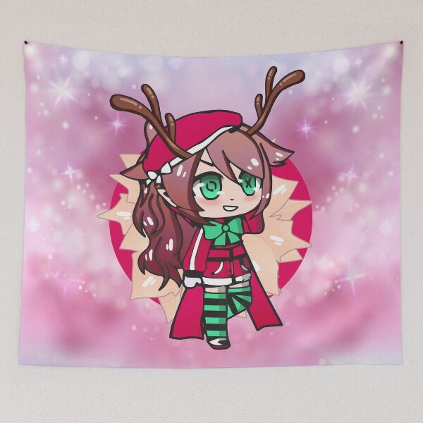 Item preview, Xmas Gacha stylish Santa anime chibi girl designed and sold by Infdesigner.
