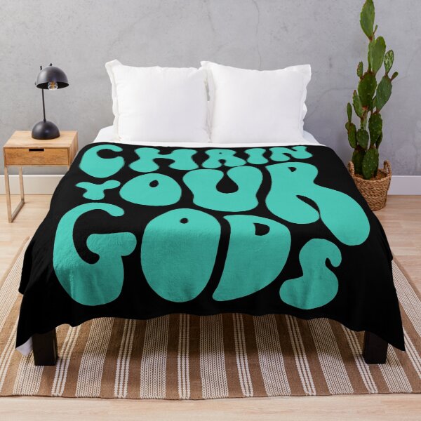 Item preview, Chain Your Gods Turquoise 70s Lettering designed and sold by WPahat.