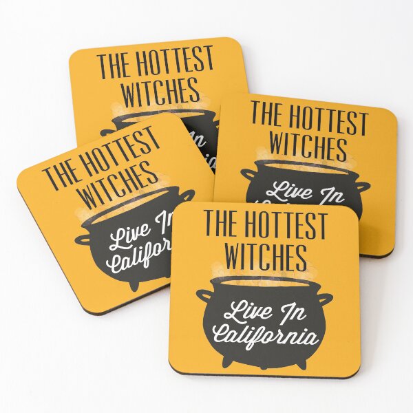 Item preview, The Hottest Witches Live in California Halloween Quote designed and sold by AMSonArt.