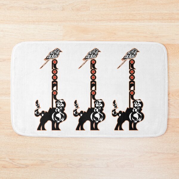 Item preview, Companions in Roar v5- Logoart with the word “Rooar” placed vertically on a feline's back and a bird on top decorated inside pink stroke with red filling.  designed and sold by BDLVandFriends.