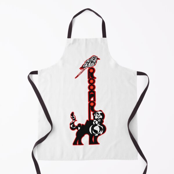 Item preview, Companions in Roar v6- Logoart with the word “Rooar” placed vertically on a feline's back and a bird on top decorated inside red stroke.  designed and sold by BDLVandFriends.