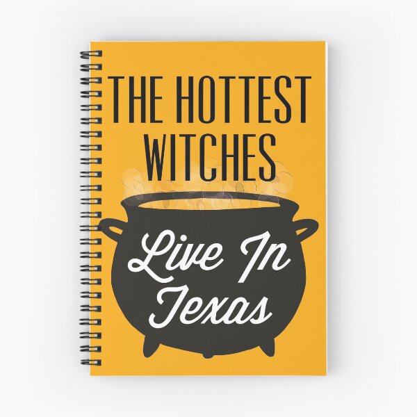 Item preview, The Hottest Witches Live in Texas Halloween Quote designed and sold by AMSonArt.