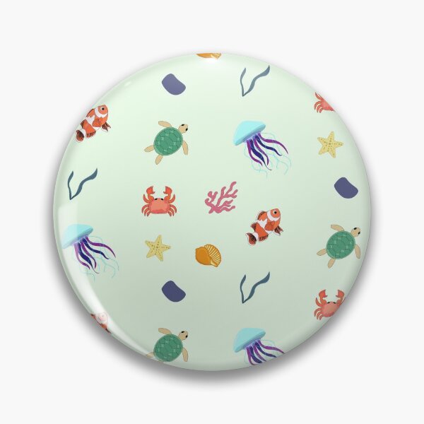 Item preview, ocean Vibes sticker pack pattern, Ocean creatures, Sea life , sea turtle , sea plants , sea shell , fish , jellyfish , rocks , crab , sea stars  designed and sold by SGS-.