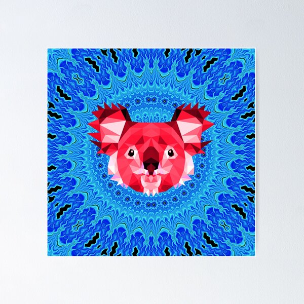 Item preview, Geometric Koala Bear - Red to Blue Dream designed and sold by NoMatterLab.