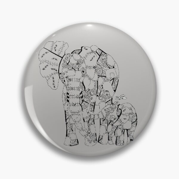 Item preview, Steampunk Robot Elephants designed and sold by MenagerieMayhem.