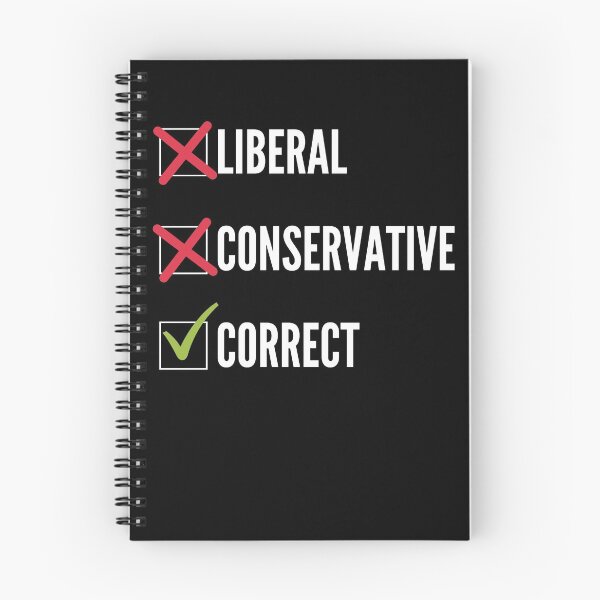 Aperçu de l'œuvre Je ne suis pas libéral, je ne suis pas conservateur, j'ai raison créée et vendue par BigBoyShop.