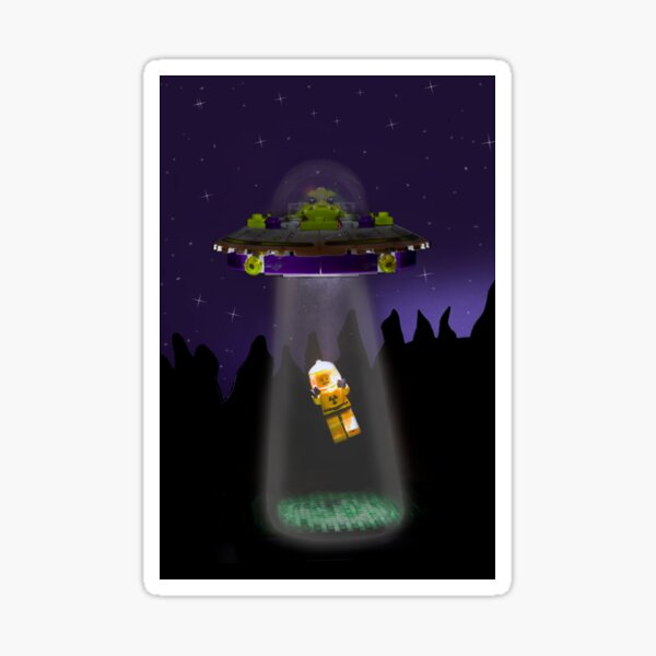 Alien Abduction Sticker