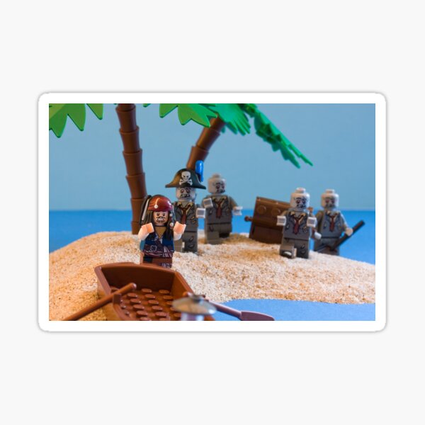 Captain Jack Sparrow and the wrong zombies Sticker