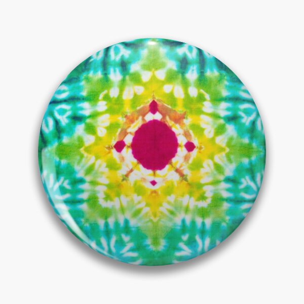 Item preview, Striking Aqua, Green and Red Star Shape Tie Dye Print designed and sold by cgroenewald.