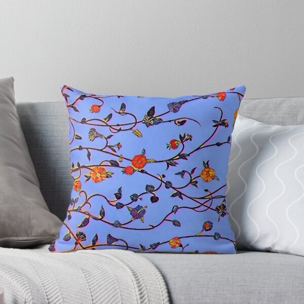Aperçu de l'œuvre Fleurs de printemps mozaic en bleu. créée et vendue par NatanDesigns.