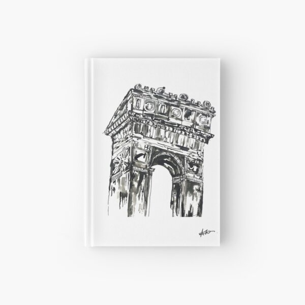 Arc de Triopmphe Ink Dawing Hardcover Journal