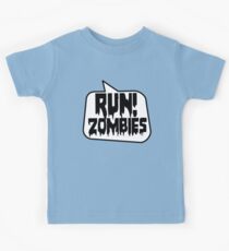 RUN! ZOMBIES SPEECH BUBBLE by Zombie Ghetto Kids Tee