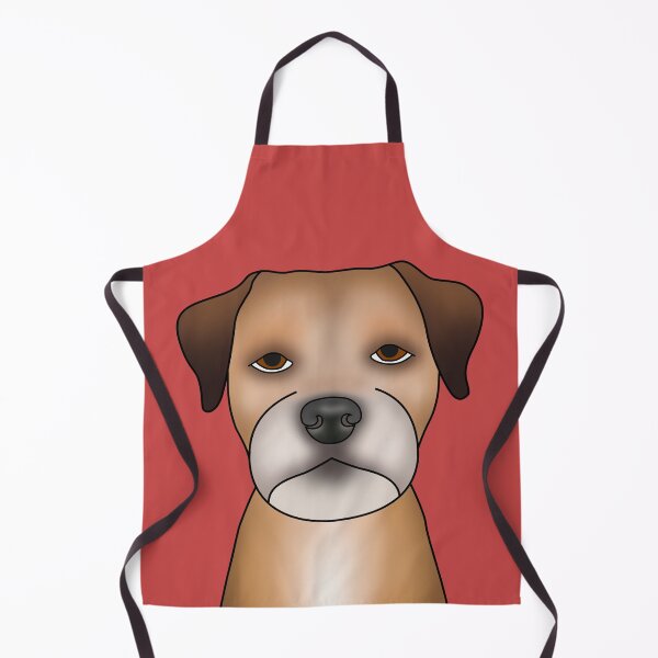 Item preview, Border Terrier Dog - Portrait - Face - Red designed and sold by JadeMadeThis.