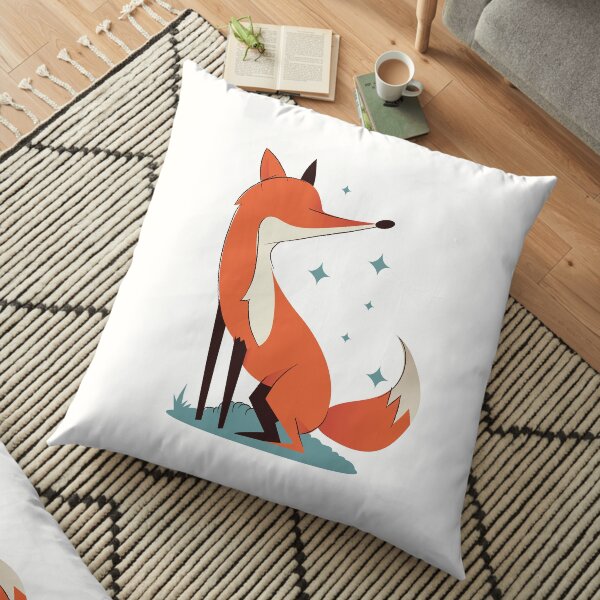 SPARKLY FOX Floor Pillow