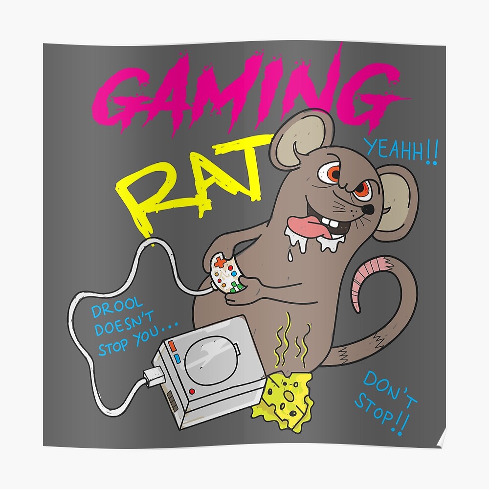 Gaming Rat Sticker By Blockshop Redbubble - roblox pictures in boksburg