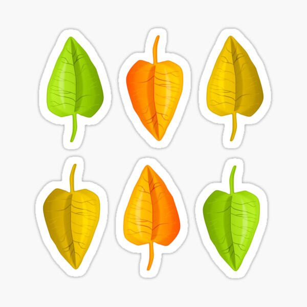 Colorful Autumn Leaves Sticker