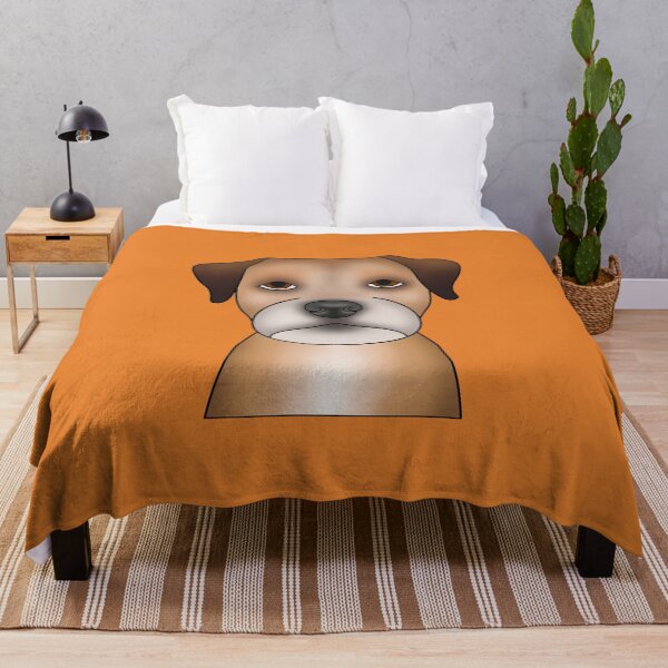 Item preview, Border Terrier Dog - Portrait - Face - Orange designed and sold by JadeMadeThis.