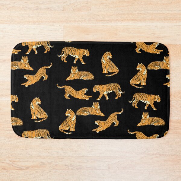 Item preview, Tiger pattern on black designed and sold by VioletStudio.