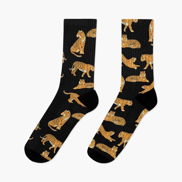 Item preview, Tiger pattern on black designed and sold by VioletStudio.