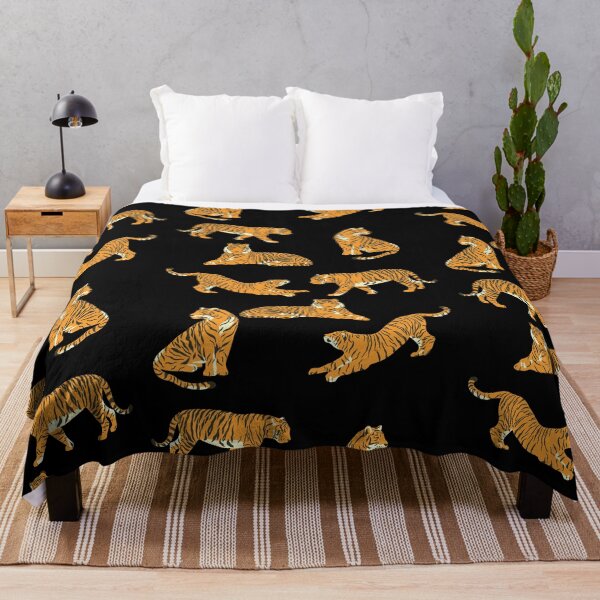 Item preview, Tiger pattern on black designed and sold by VioletStudio.