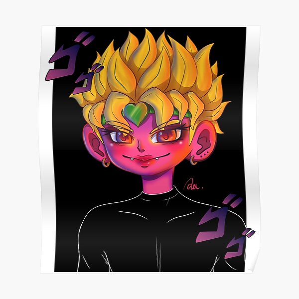 Dio Posters Redbubble - pucchi hair roblox