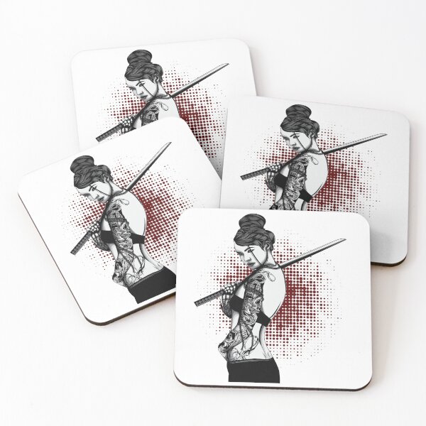 Item preview, Women With Tattoo And Katana designed and sold by JTS STORE.
