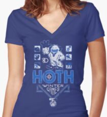 Hoth Winter Games Women's Fitted V-Neck T-Shirt