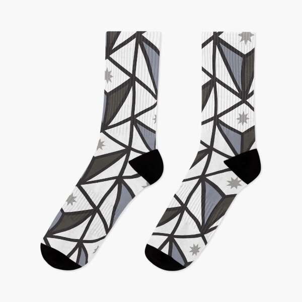 Item preview, Reverse Pyramid Star Pattern – Gray designed and sold by RoguePatterns.