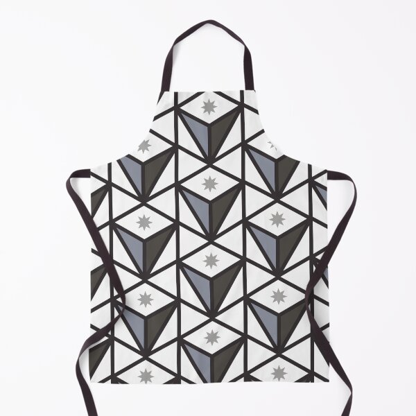 Item preview, Reverse Pyramid Star Pattern – Gray designed and sold by RoguePatterns.