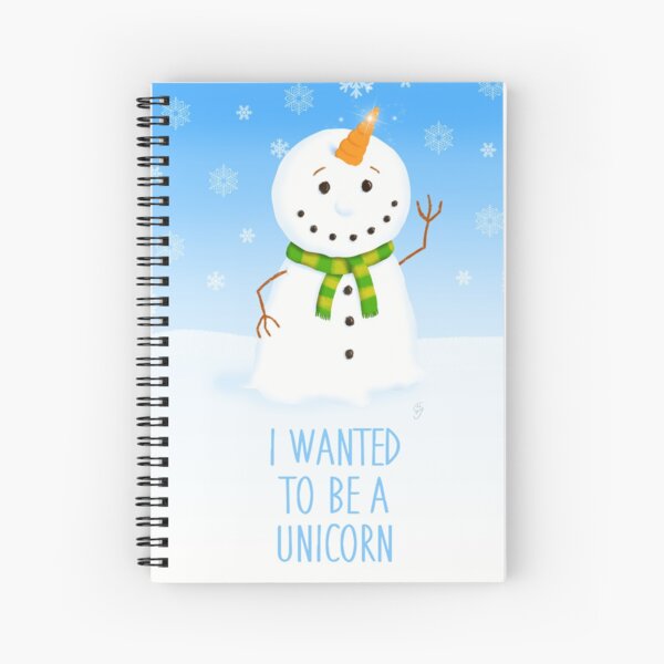 I wanted to be a unicorn Spiral Notebook