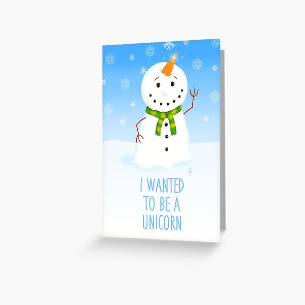 I wanted to be a unicorn Greeting Card