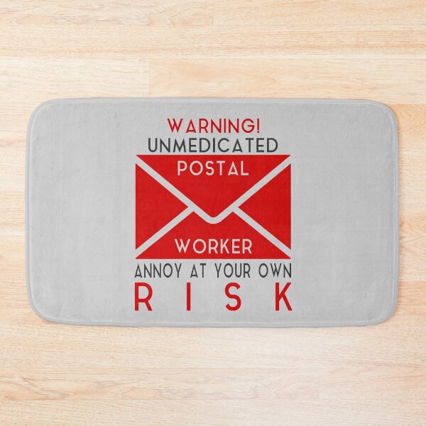 Item preview, Funny Post Office Unmedicated Postal Worker Mail Carrier Mailman designed and sold by TopTeeShop.