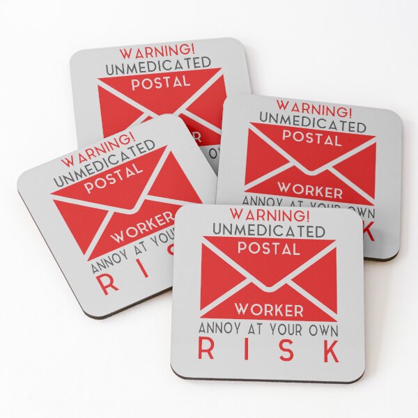 Item preview, Funny Post Office Unmedicated Postal Worker Mail Carrier Mailman designed and sold by TopTeeShop.