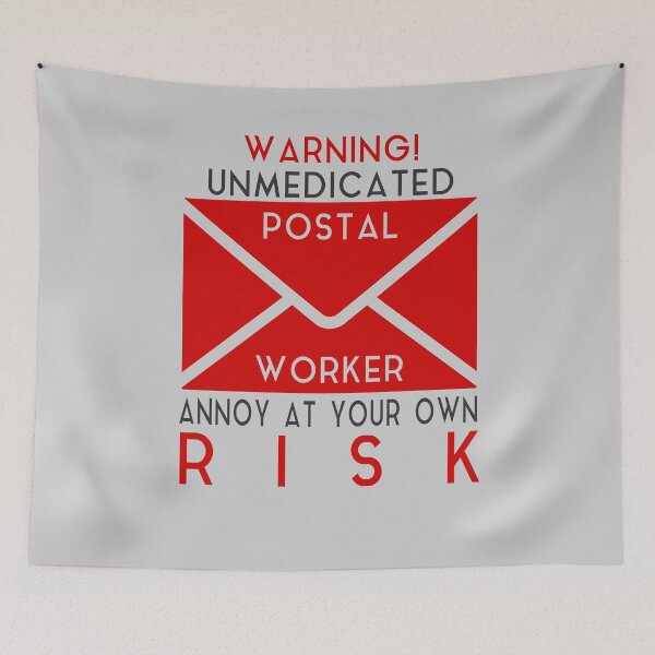 Item preview, Funny Post Office Unmedicated Postal Worker Mail Carrier Mailman designed and sold by TopTeeShop.