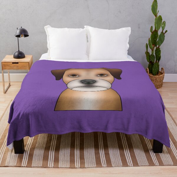 Item preview, Border Terrier Dog - Portrait - Face - Purple designed and sold by JadeMadeThis.