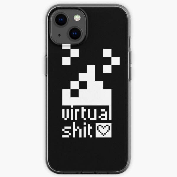we ♥ virtual s*hit (black) - phone cases iPhone Soft Case