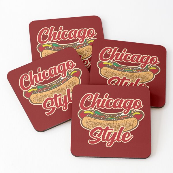 Item preview, Chicago Style Hot Dog Fun Food Illustration  designed and sold by DetourShirts.