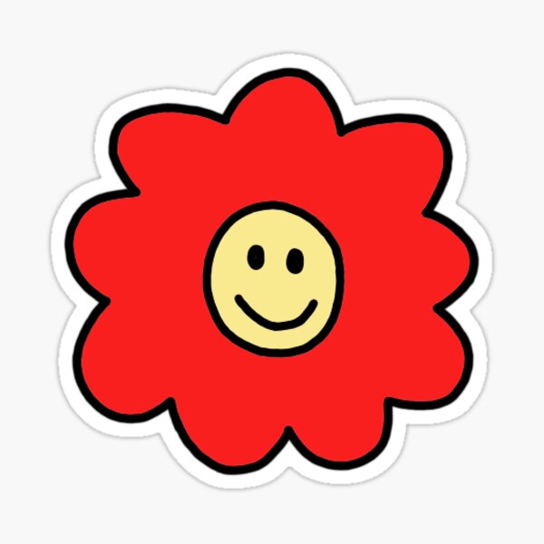 Happy Flower Sticker for iOS & Android