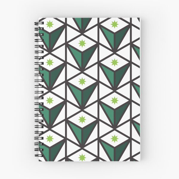 Item preview, Reverse Pyramid Star Pattern – Green designed and sold by RoguePatterns.