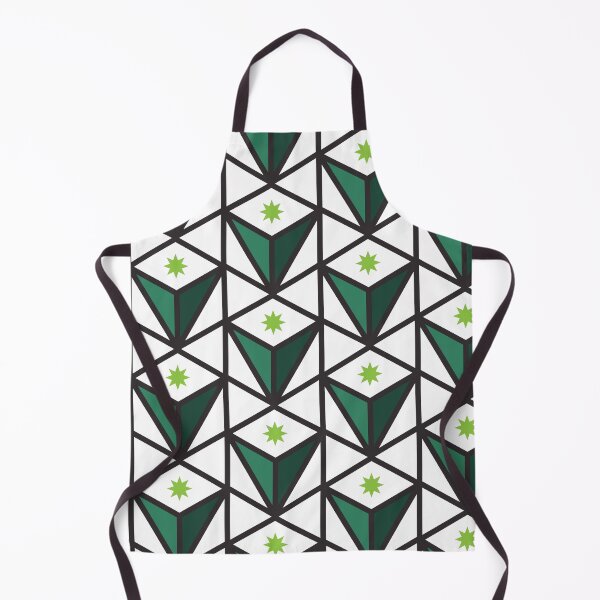 Item preview, Reverse Pyramid Star Pattern – Green designed and sold by RoguePatterns.
