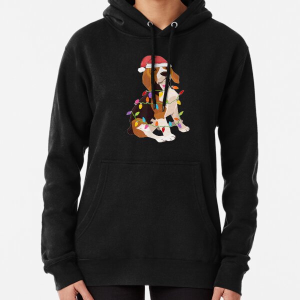 Chandail de Noël arbre de chiens Beagle pour les amoureux des chiens Sweat à capuche épais