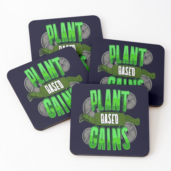 Item preview, Plant Based Gains - Lifting Belt and Weight Plates  - Gym Workout designed and sold by GreenSlate.