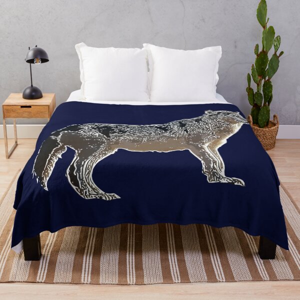 Item preview, Gray Wolf White Alternate Print designed and sold by designsasstultd.