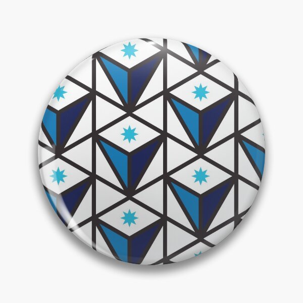 Item preview, Reverse Pyramid Star Pattern – Blue designed and sold by RoguePatterns.