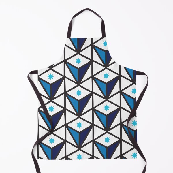 Item preview, Reverse Pyramid Star Pattern – Blue designed and sold by RoguePatterns.